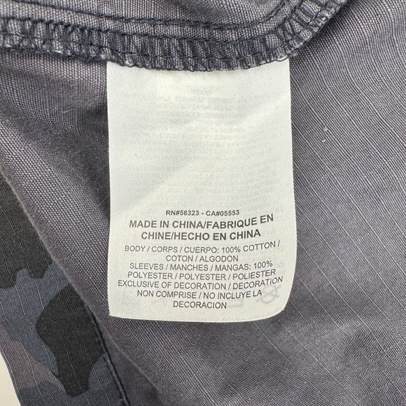 Nike NSW Sportswear Mens Size XL Blue Camo Snap Military Style Jacket - Picture 9 of 12